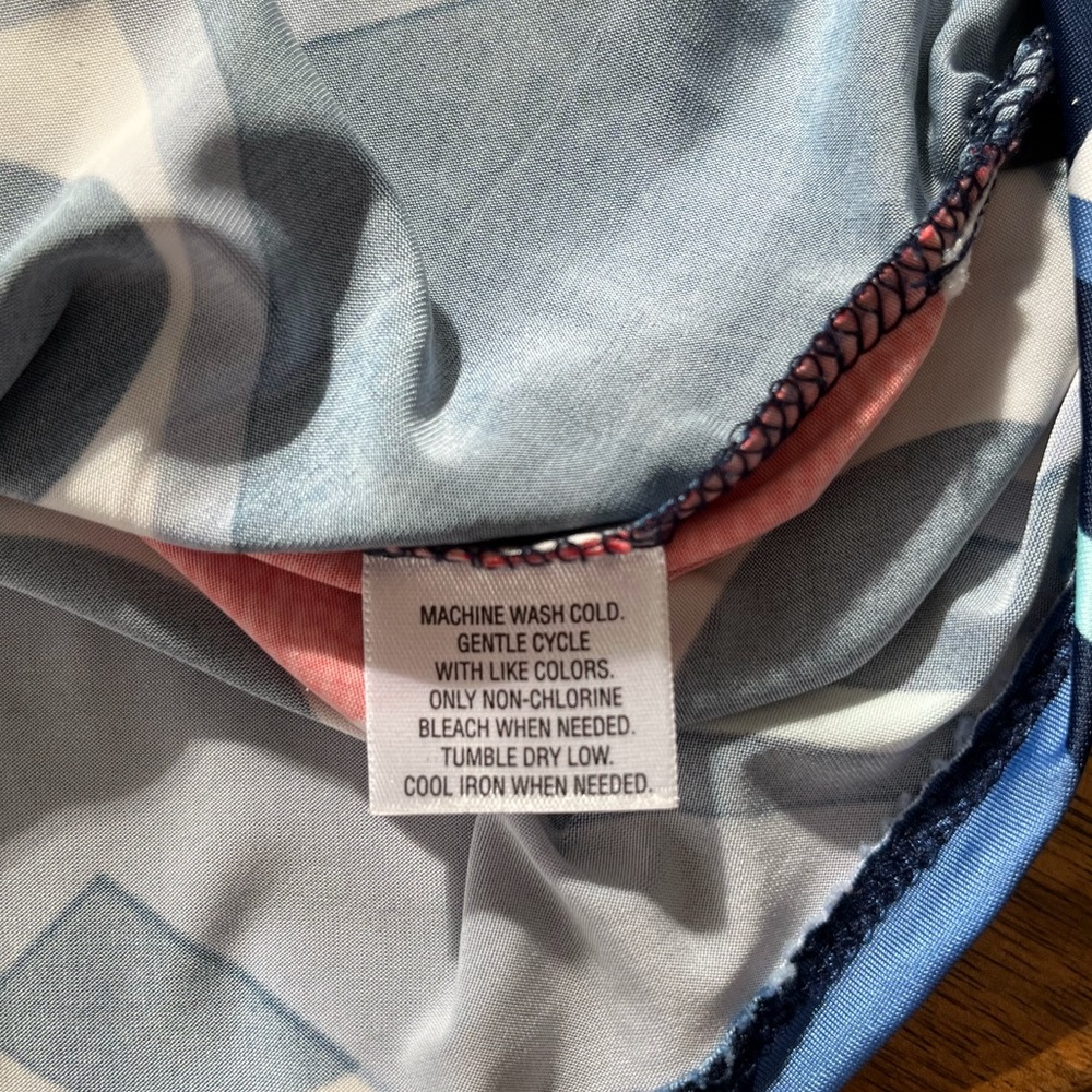 Style & Co. Petite Top Shirt Mixed Print Multi Color Braided Ruched Abst… - Picture 8 of 13